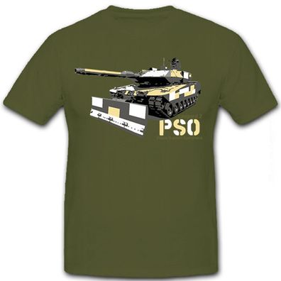 Leopard Leo PSO Bundeswehr Bw 2A7 + Panzer Panzerkampfwagen - T Shirt #8453