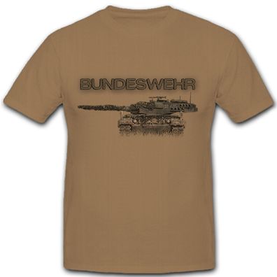 Leopard Panzer Bundeswehr Panzermann Deutschland- T Shirt #8277