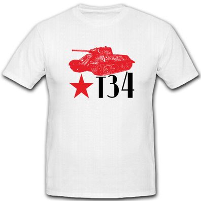 T34 Panzer Russland Sowjetunion Udssr Ostfront Garde Panzer Armee T Shirt #8179