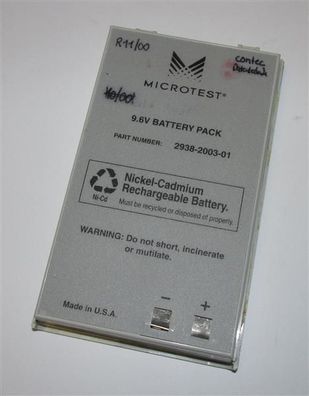 Akkureparatur - Zellentausch - Microtest 2938-2003-01 - 9,6 Volt Akku