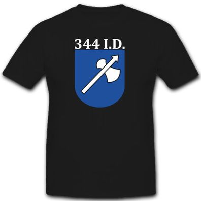 344 Infanterie Division 344ID Einheit Wappen- T Shirt #8018