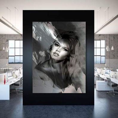 Leinwand BILD Brigitte BARDOT WAND BILDER Kunstdruck DEKO BILD FIlm Poster XXL