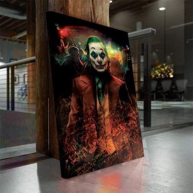 Leinwand Bild Joker – Batman Bilder xxl Keilrahmen Wandbild Kunstdrucke Poster