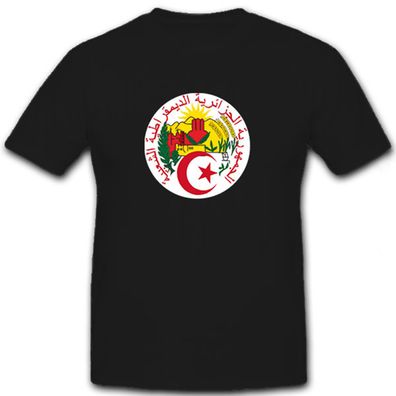 Seal of Algeria Siegel Algeriens Wappen Abzeichen - T Shirt #7223