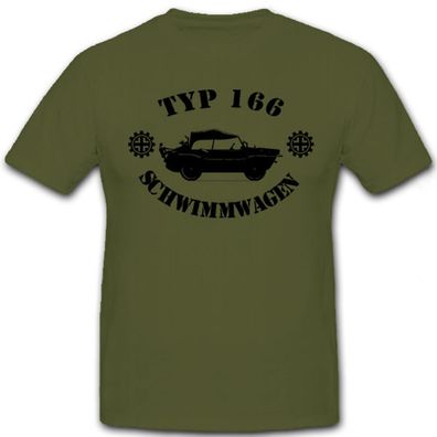 Schwimmwagen Typ 166 Kübelwagen Geländewagen Militärfahrzeug - T Shirt #7166
