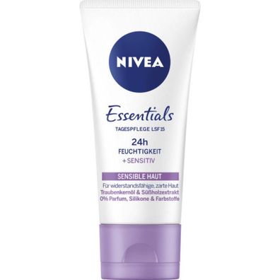 230,00EUR/1l Nivea Essentials Tagespflege mit LSF 15 f?r sensible Haut 50ml