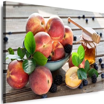 Bilder Leinwand Küche Früchte Beeren Apfel Birnen Wandbilder Xxl Myartstyle