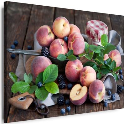 Bilder Leinwand Küche Früchte Beeren Apfel Birnen Wandbilder Xxl Myartstyle Top