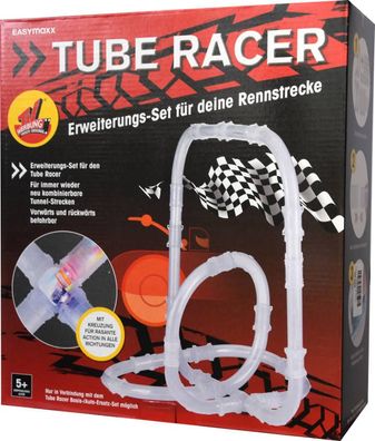 Erweiterungsset Rennbahn Autorennbahn "Tube Racer" Rennstrecke Spielzeug NEU