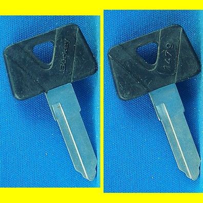 Schlüsselrohling Börkey 1479 Kunststoffkopf - für verschiedene Yamaha / Motorräder