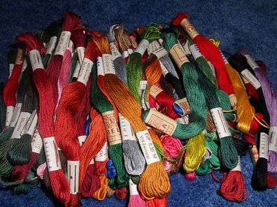 Stickgarn/ Sticktwist aus Baumwolle-100 Lagen-verschiedene Farben