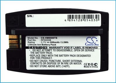 Ersatzakku - CS-HM6000TS - HME 6000 I.Q / BAT41 - 3,7 Volt 950mAh Li-Ion