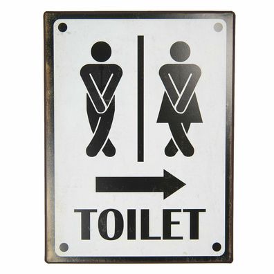 Blechschild "Toilet" Women Men Damen Herren Toilette Gäste-WC Bad 35x26cm Neu