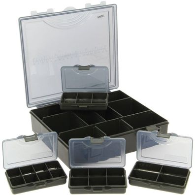 NGT Tackle Box System 4 + 1 in schwarz Sortierbox Box