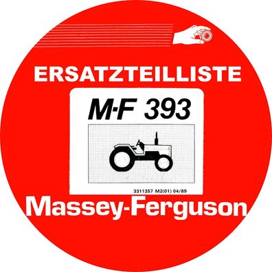 Ersatzteilliste Massey Ferguson MF 393