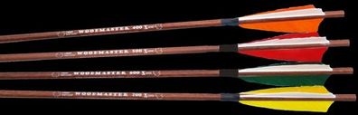 1 Stk. X-line Woodmaster Carbonpfeil Spine 700-600 500 Incl. Nock Insert Spitze 32“
