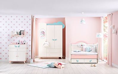 Babyzimmer Unicorn / Einhorn, 4-teilig