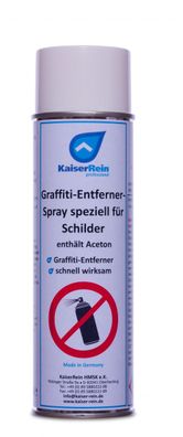 Graffiti-Entferner- Spray speziell für Schilder enthält Aceton schnell wirksam