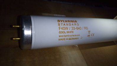 SyLvania Standard F40w / 33-640 / RS CooL White Made in Germany CE dimmbar dimmable