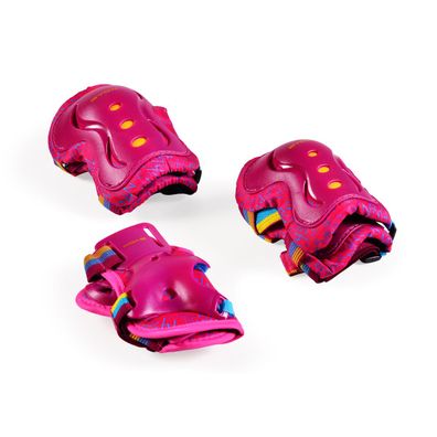 Byox Kinder Schutzausrüstung Nina S in pink bis 25 kg Knie Ellenbogen Handgelenk