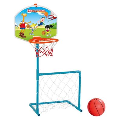 Pilsan 03392 Kinderbasketballkorb und Fußballset, ab 3 Jahre, drin und draußen