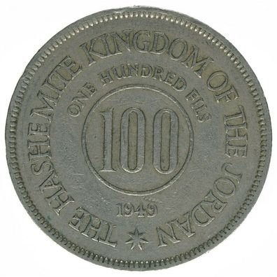 Jordanien, 100 Fils 1949, A44078