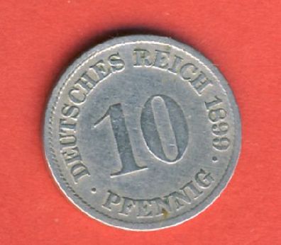 Kaiserreich 10 Pfennig 1899 G
