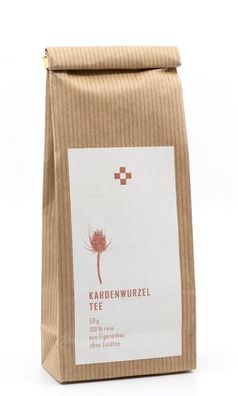 Kardenwurzel Tee 50g - Pur - Wilde Karde aus Eigenanbau Kasimir + Liese