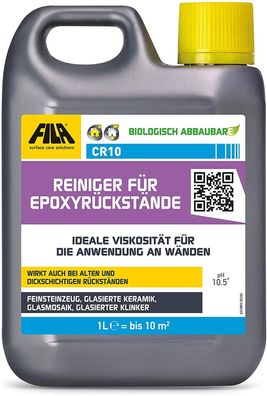 12x FILA CR10 - Der Reiniger für Epoxyrückstände 1 Liter