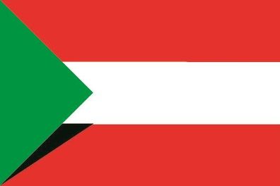 Fahne Flagge Sudan-Österreich Premiumqualität