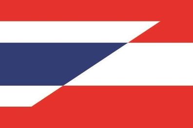 Fahne Flagge Thailand-Österreich Premiumqualität
