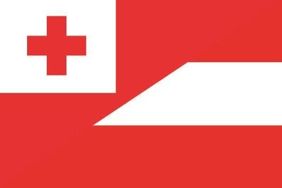 Fahne Flagge Tonga-Österreich Premiumqualität