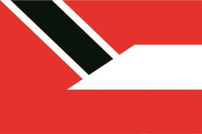 Fahne Flagge Trinidad &Tobago-Österreich Premiumqualität