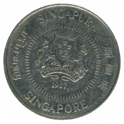 Singapur 10 Cents 1987 A50097