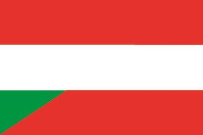 Fahne Flagge Ungarn-Österreich Premiumqualität
