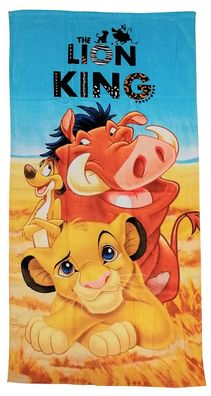 Disney Handtuch König der Löwen Simba, Timon und Pumbaa 70 x 140 cm, 100% Baumwo