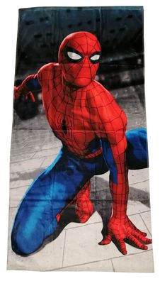 Handtuch Marvel Spider-Man Heldenpose Strandtuch 70 x 140 cm, 100% Baumwolle