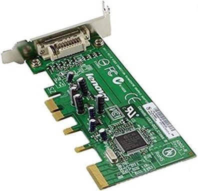 IBM / Lenovo DVI-I PCI-E Video Connection ThinkCentre Graphic Adapter FRU39J9334, 1St