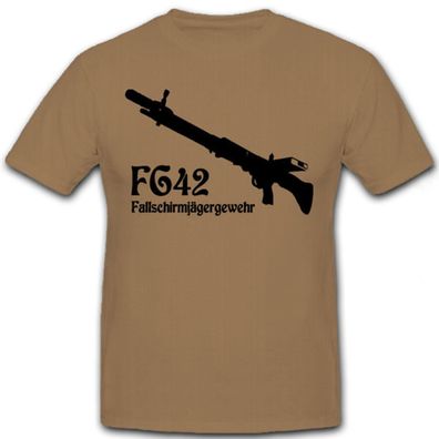 FG 42 Fallschirmjägergewehr Waffe Kreta grüne Teufel - T Shirt #6629
