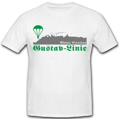 Gustav Linie Monte Cassino Fallschirmjäger Italien Fallis - T Shirt #6653