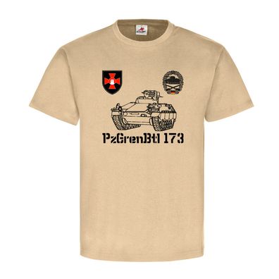 1 Panzergrenadierbataillon 173 mit Schützenpanzer Bundeswehr - T Shirt #6612