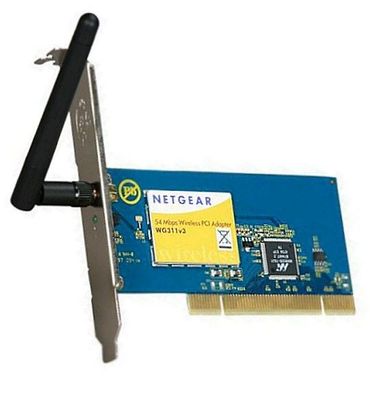 WG311v3 Netgear Wireless Netzwerkkarte 54Mbps PCI Karte Card PC WiFi, WLAN 1St.