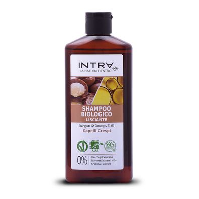 Intra Bio Lisciante Argan & Omega 3-6 Shampoo für krauses Haar 250 ml