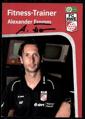 Alexander Fromm Rot-Weiss Erfurt 2011-12 Original Signiert + A 81433