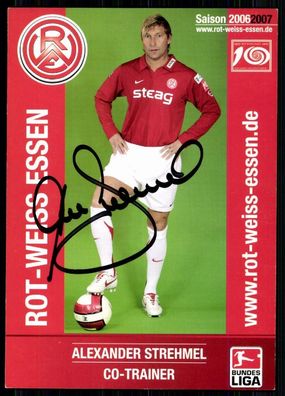 Alexander Strehmel Rot-Weiss Essen 2006/07 Original Signiert + A 81268