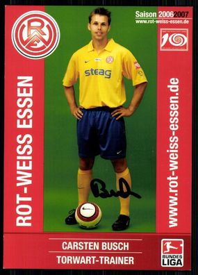 Carster Busch Rot-Weiss Essen 2006/07 Original Signiert + A 81274