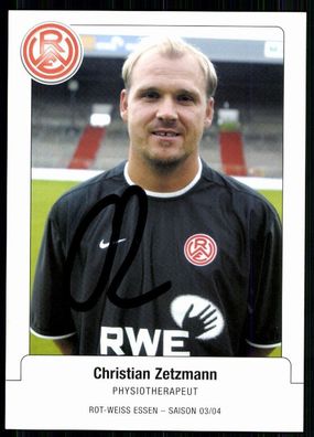 Christian Zetzmann RW Essen 2003/04 Original Signiert + A 81276