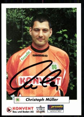 Christoph Müller Rot-Weiss Oberhausen 1998-99 Original Signiert + A 80078
