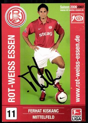 Ferhat Kiskanc Rot-Weiss Essen 2006/07 Original Signiert + A 81295