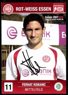 Ferhat Kiskanc RW Essen 2007/08 Original Signiert + A 81296